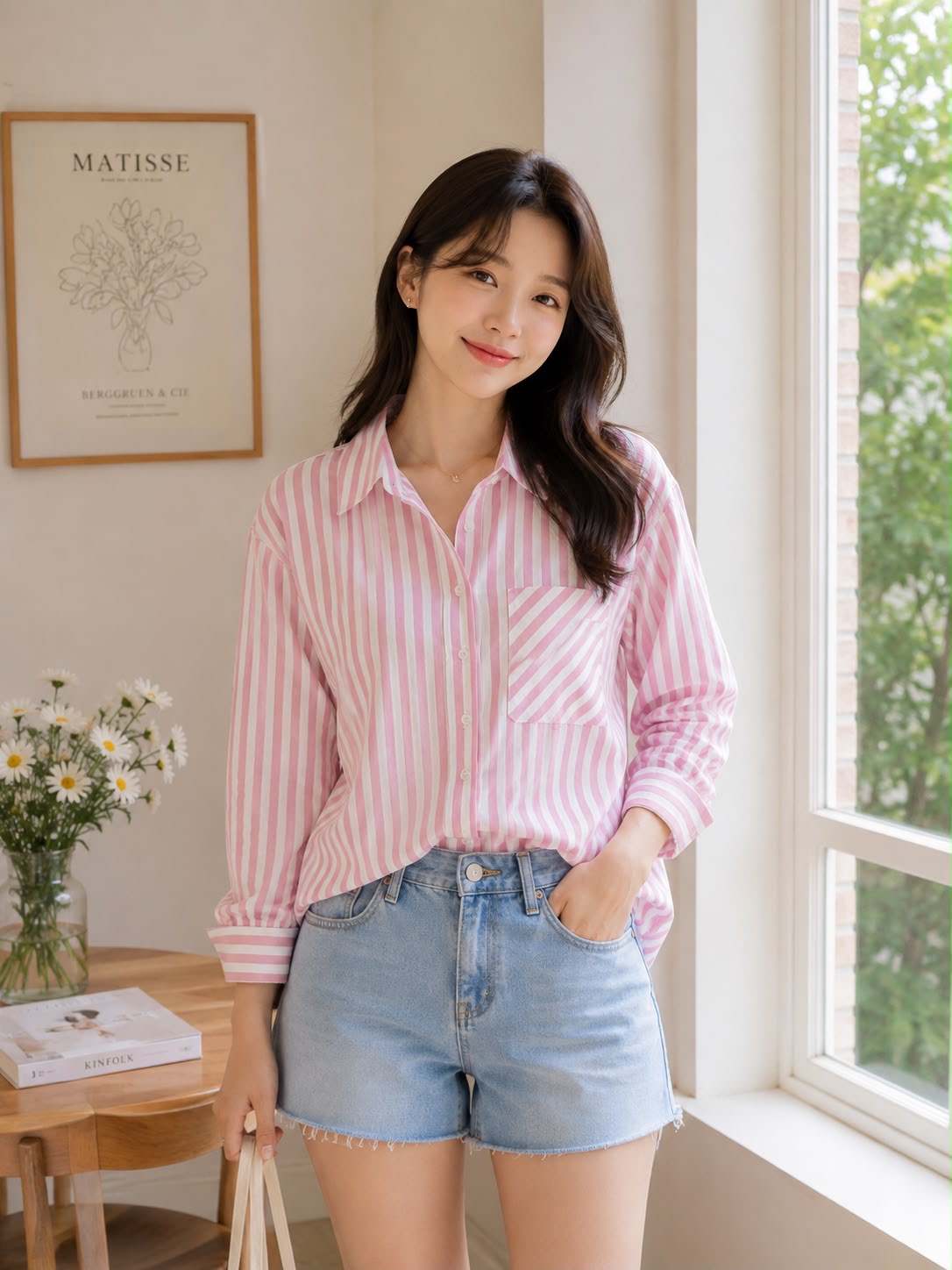 Seoul Stripe Pocket Shirt