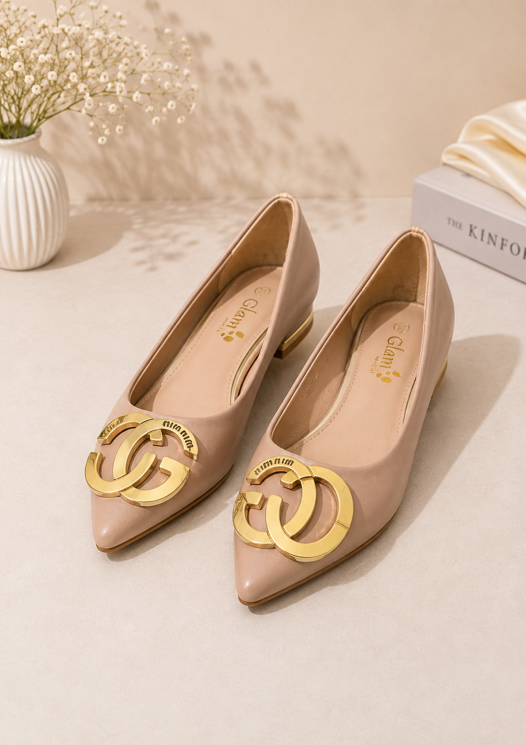 Luxe Charm Pointed Toe Flats