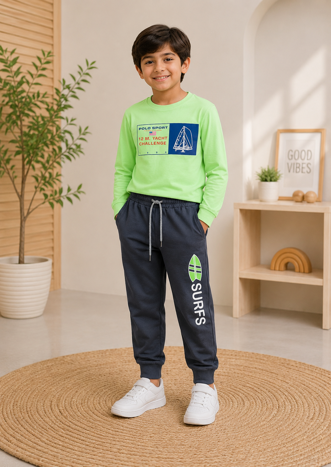 Kids Adventure Graphic T-Shirt & Jogger Set