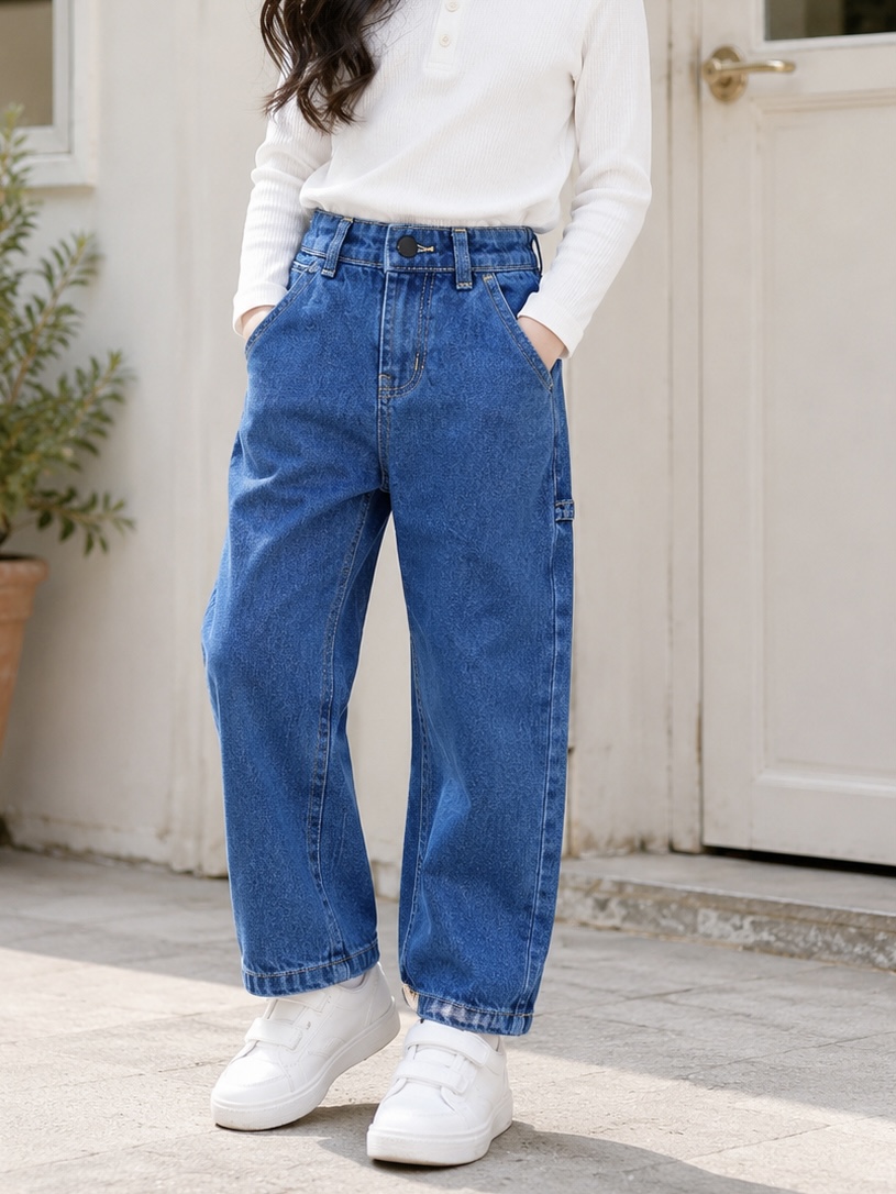 Essential Wide-Leg Denim Jeans