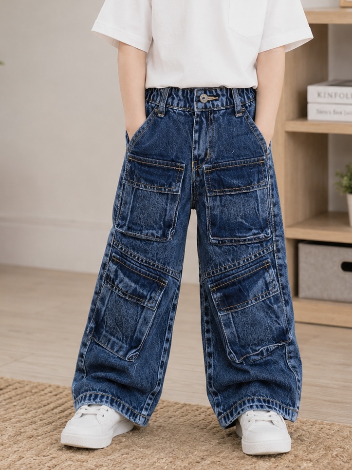 Junior Cargo Pocket Jeans