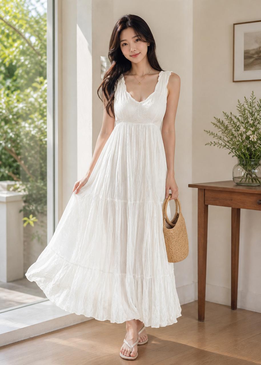 Elegant Tiered Maxi Dress