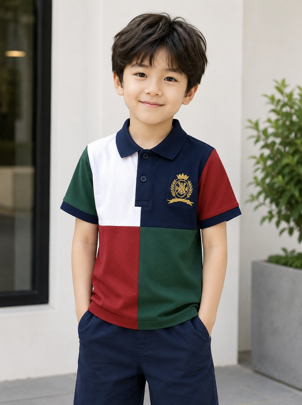 Signature Quad Panel Polo