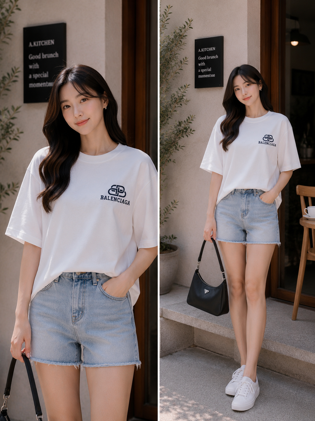 Minimal Signature Oversized Tee