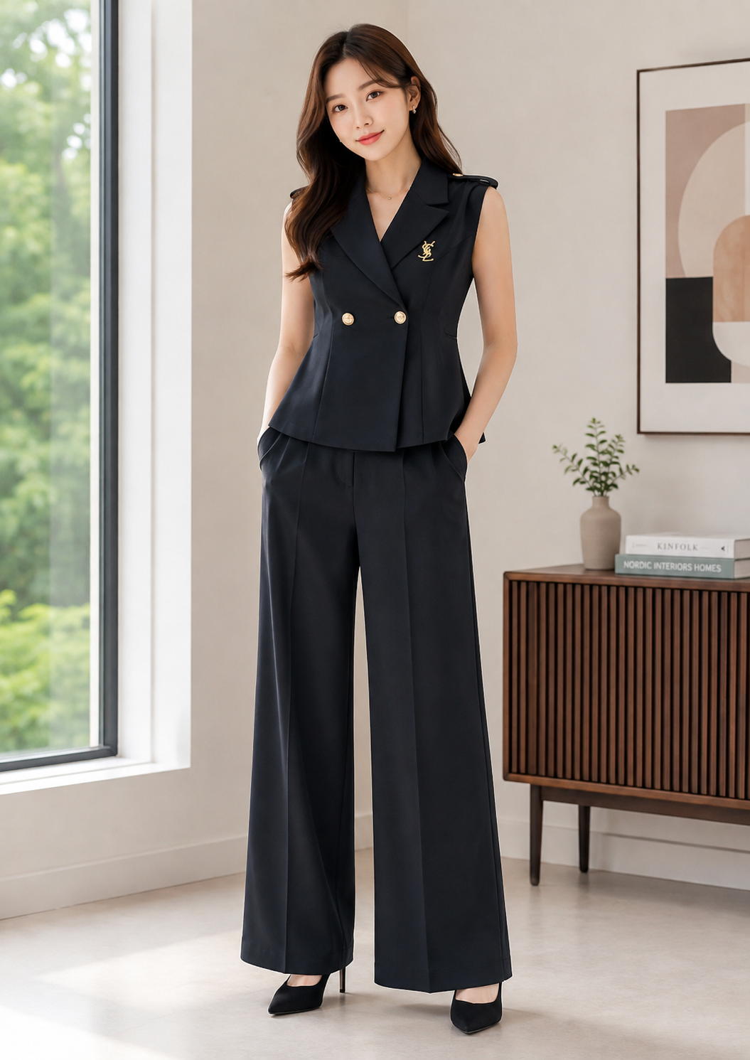 Women’s Executive Sleeveless Blazer Co-Ord Set