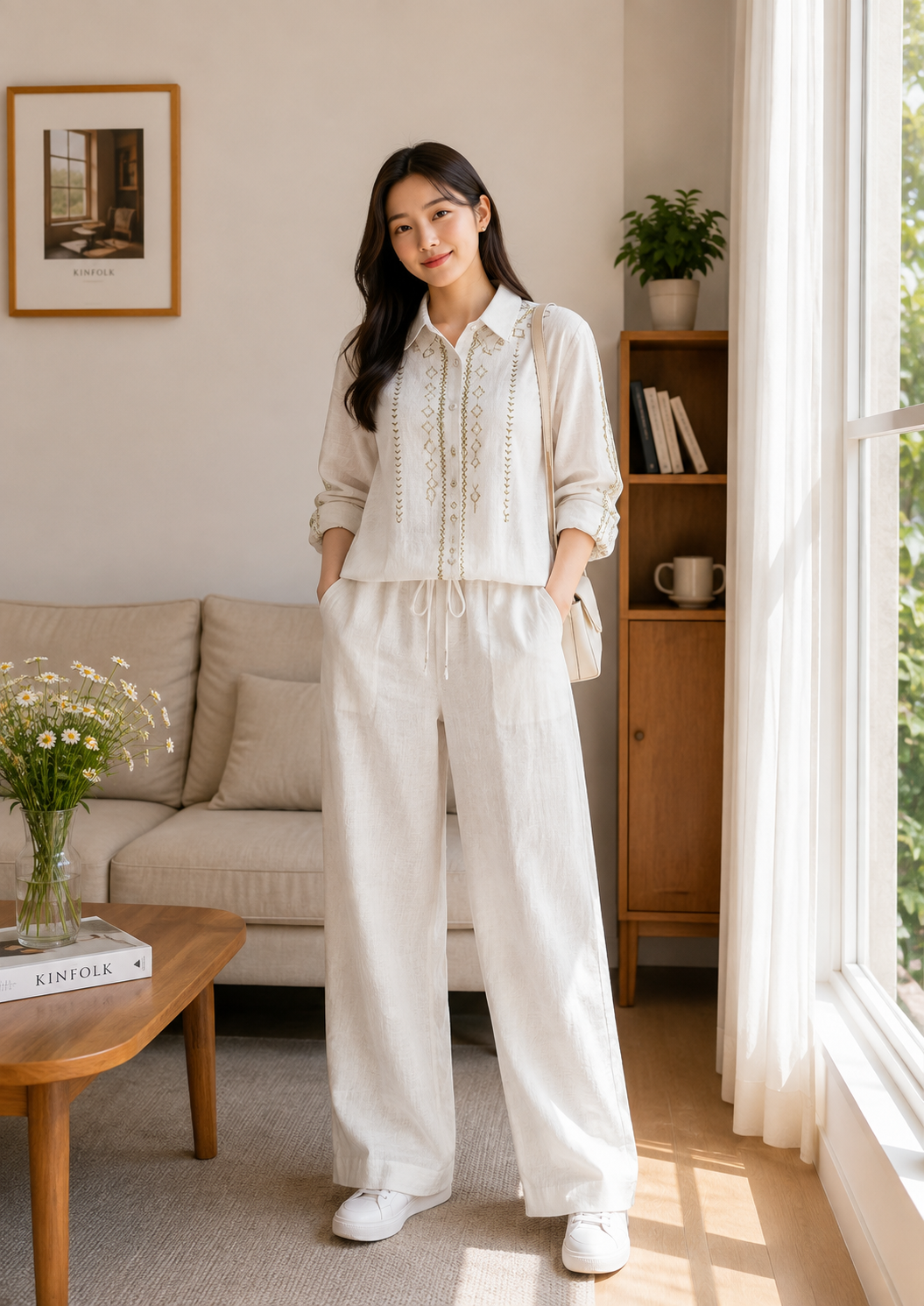 Ivory Heritage Embroidered Co-Ord Set