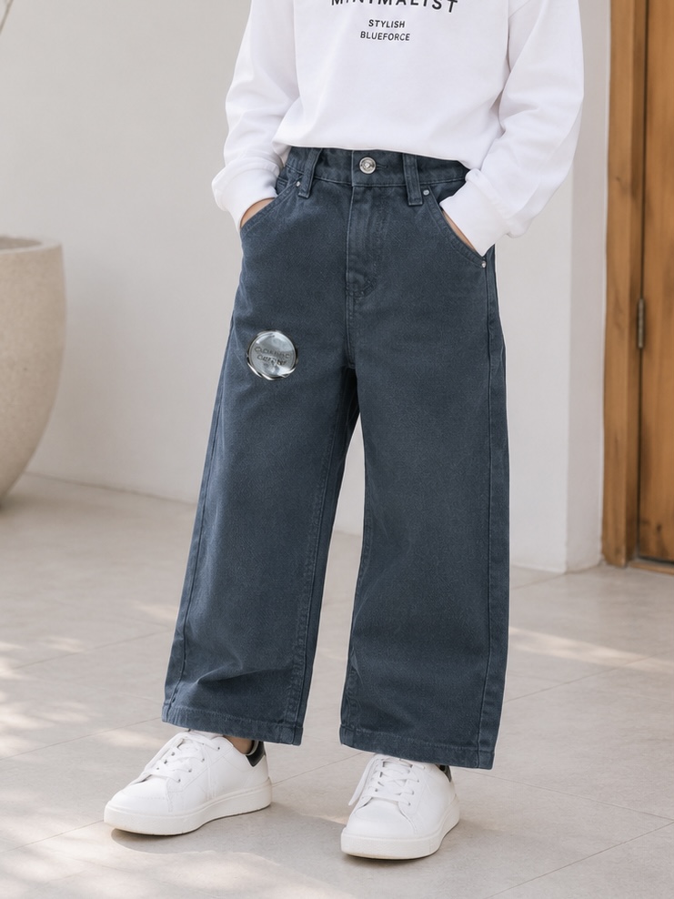Urban Badge Straight Fit Kids Jeans