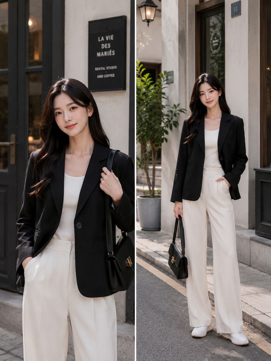 Executive Tailored Single-Button Blazer
