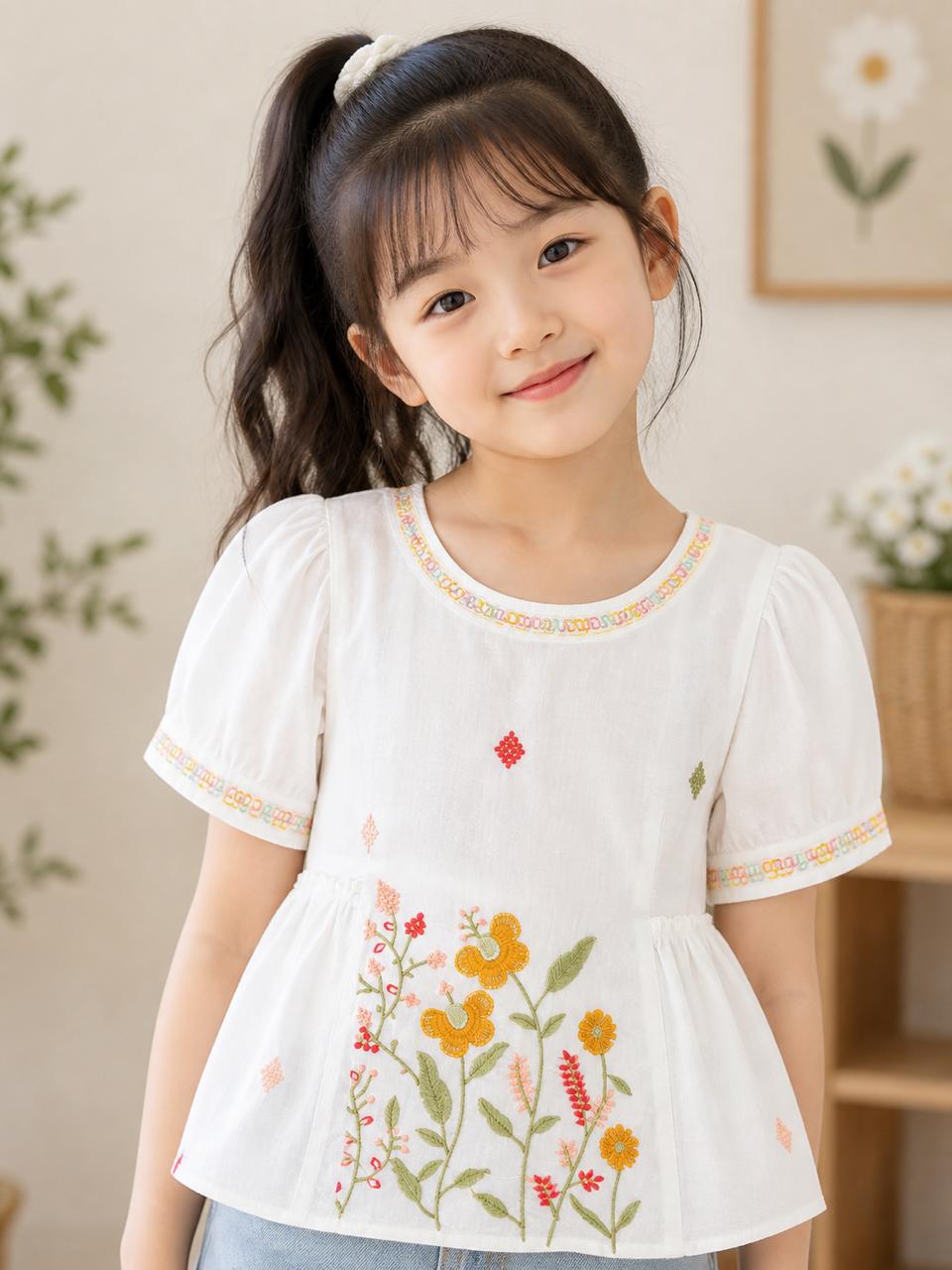 Meadow Bloom Girls Top